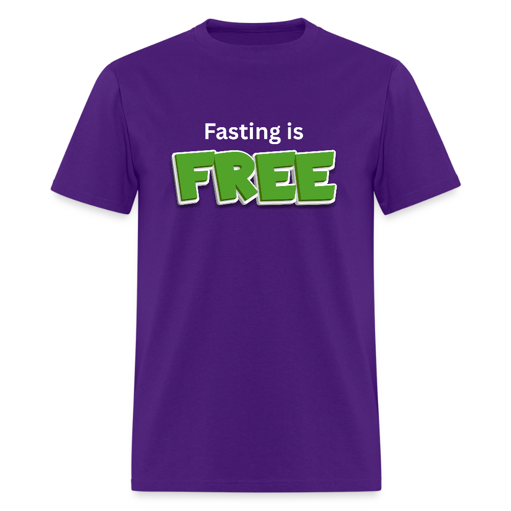 Fasting is Free T-Shirt - purple