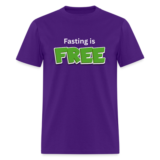 Fasting is Free T-Shirt - purple