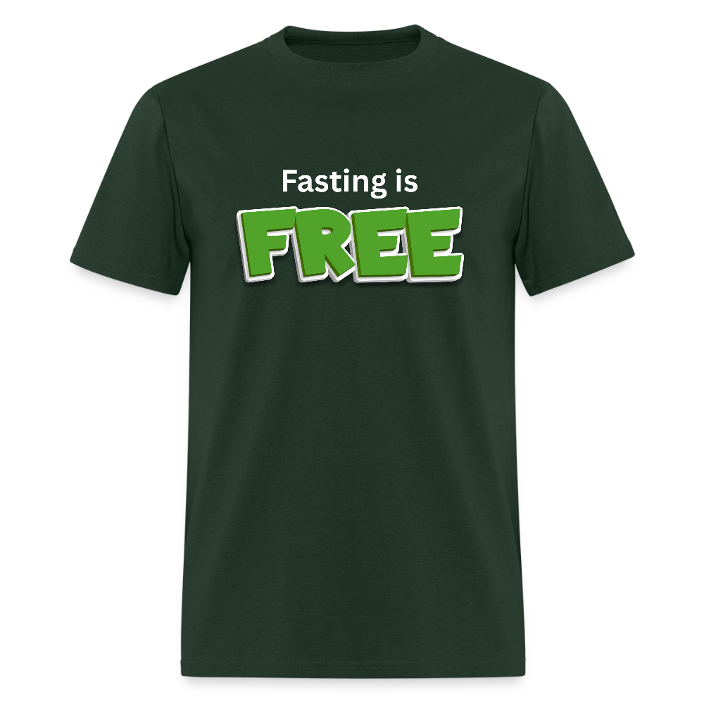 Fasting is Free T-Shirt - forest green