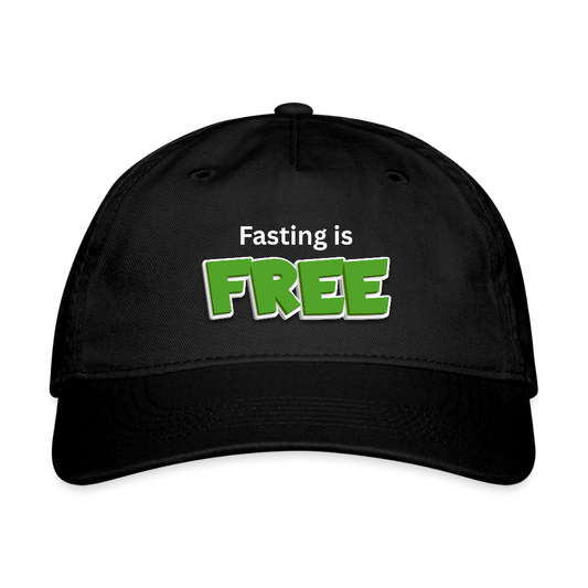 Fasting is Free Baseball Cap - black